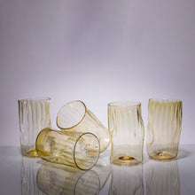 Load image into Gallery viewer, Wabi Sabi Water Glass - Set of 5 CUPS &amp; GLASSES Andrew Iannazzi Straw Gold 
