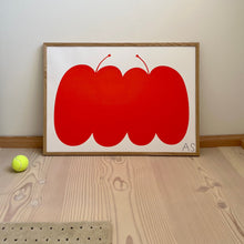 Load image into Gallery viewer, Silkscreen Double Apple Red Kroki 
