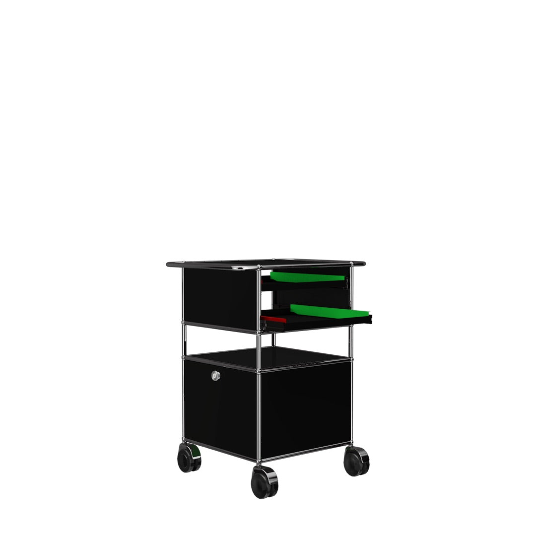 Exclusive Black Power Kitchen Cart by Ghetto Gastro x USM Kitchen Storage & Organization USM