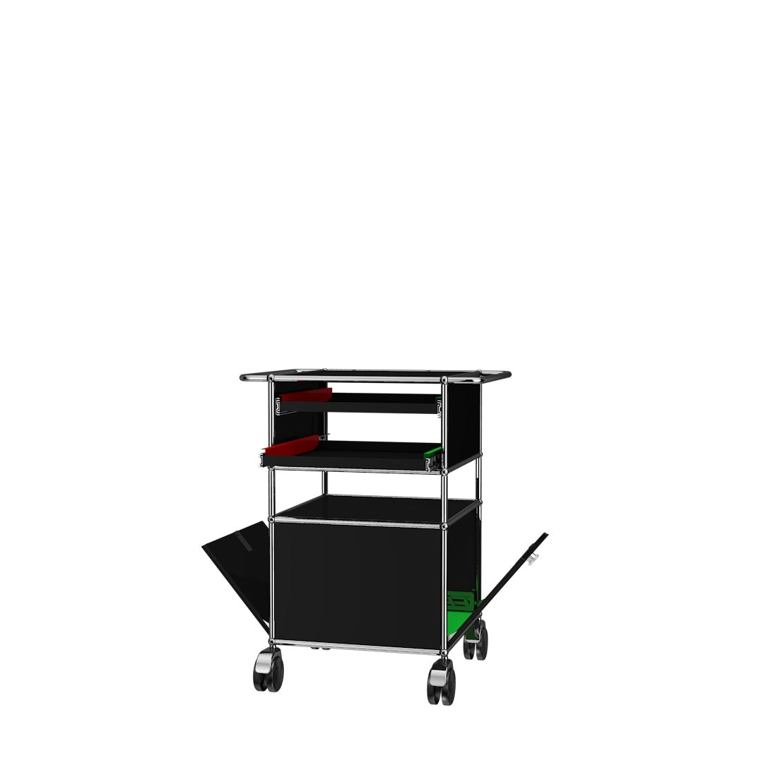 Exclusive Black Power Kitchen Cart by Ghetto Gastro x USM Kitchen Storage & Organization USM