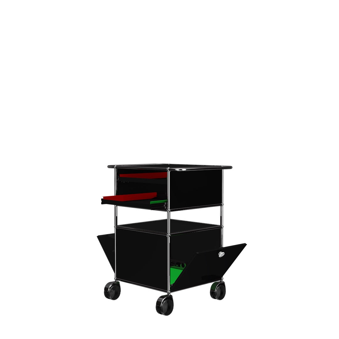 Exclusive Black Power Kitchen Cart by Ghetto Gastro x USM Kitchen Storage & Organization USM