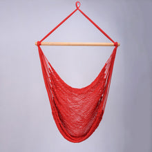Load image into Gallery viewer, Classic Red Cotton Hammock Swing OUTDOOR FURNITURE Artissanos 
