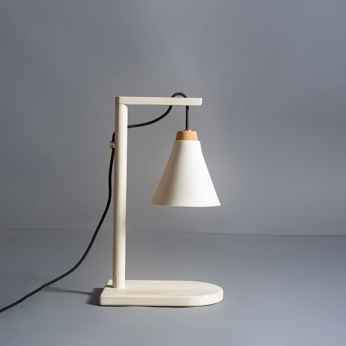 Halsey Table Lamp TABLE & DESK LAMPS VOLK Furniture Bleached/White 