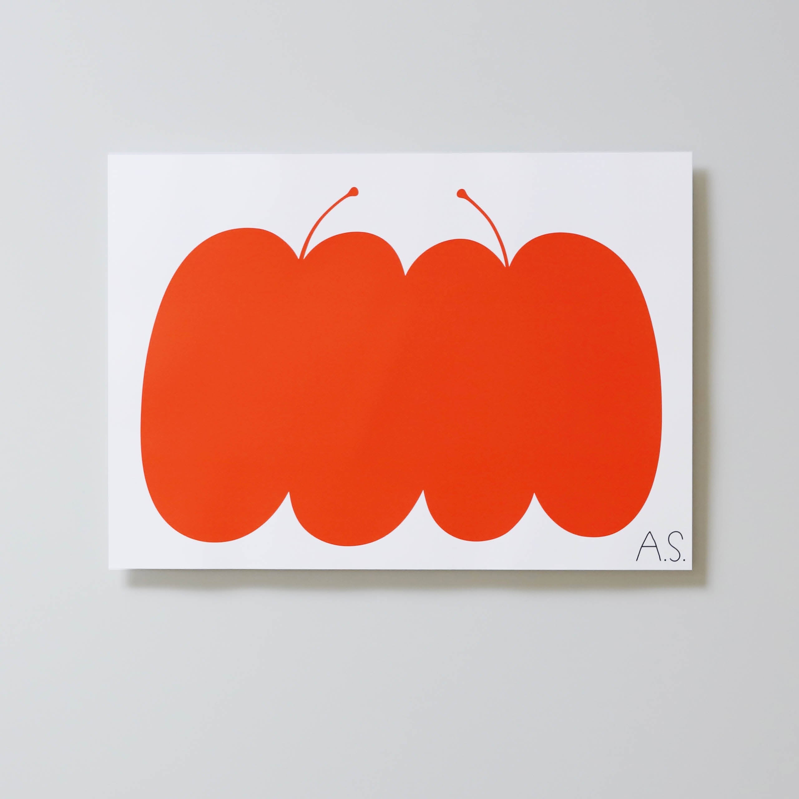 silkscreen-double-apple-red-afternoon-light