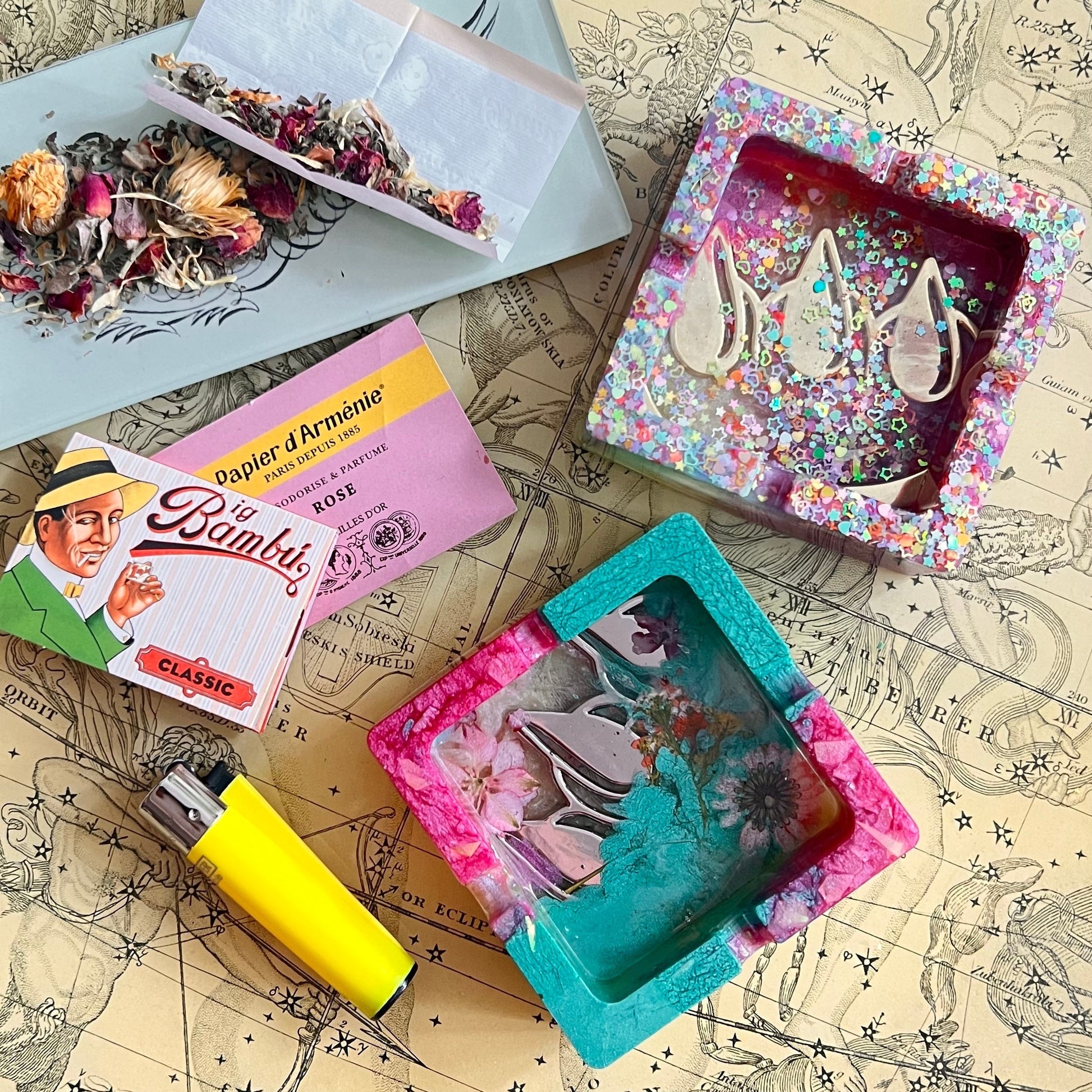 Exclusive Claw Money x 420 mamii Resin Ashtray Weed Accessories Afternoon Light