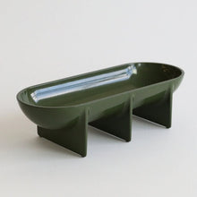 Load image into Gallery viewer, Long Standing Bowl TRAYS &amp; CATCHALLS Fort Standard Objects Gloss Moss 
