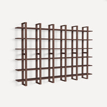 Load image into Gallery viewer, Index Wall Shelves HANGING SHELVES Burrow Walnut Set of 6 
