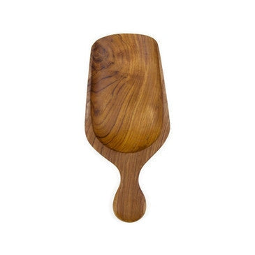 Teak Root Grain Paddle Scoop Sir|Madam