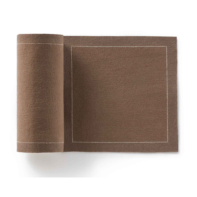 Taupe Recycled Cotton Cocktail Napkins 20 Units NAPKINS My Drap 