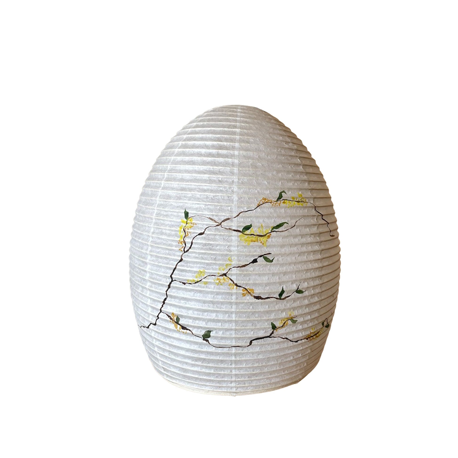 Hand painted Asano Paper Lamp by Laura Chautin TABLE & DESK LAMPS Afternoon Light