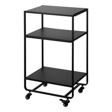Load image into Gallery viewer, Rolling Utility Cart - Steel Rolling Carts Yamazaki Home Black 
