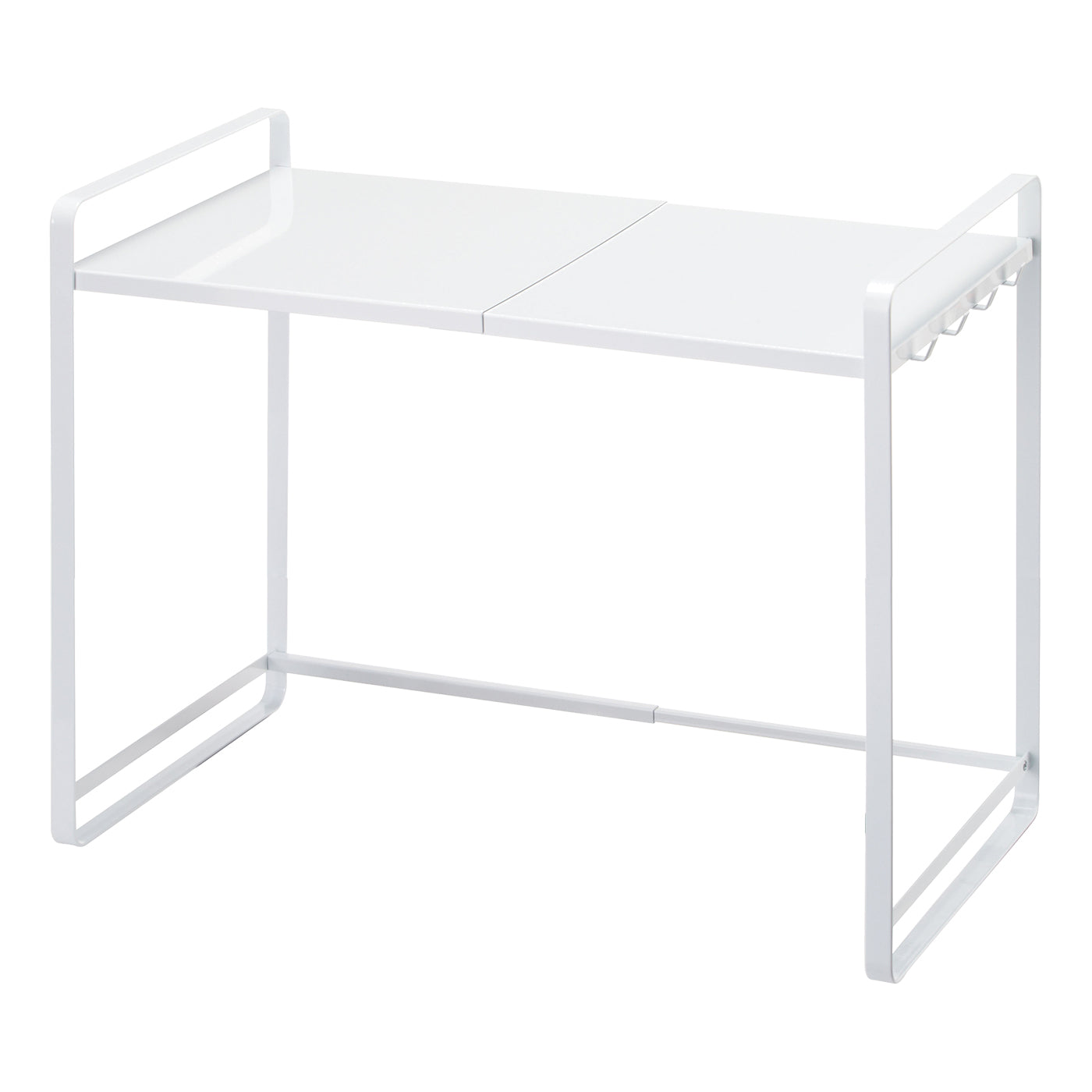 Yamazaki Expandable Countertop Shelf Steel Afternoon Light