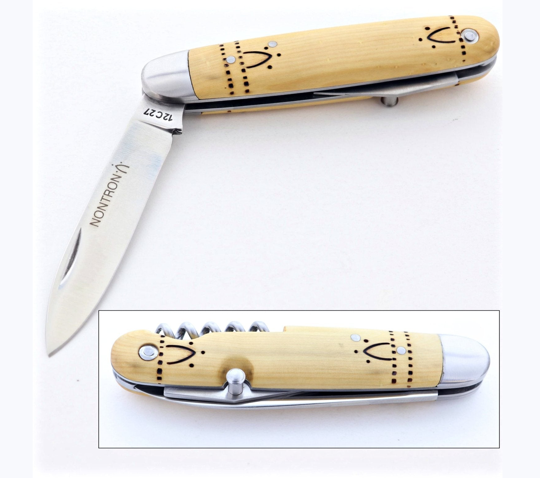 Nontron Pocket Knife No38 Navette Multifunction POCKET KNIFE Never Under LLC