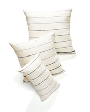 Load image into Gallery viewer, Recycled Stripe Lumbar Pillow - Grey Pillows MINNA 
