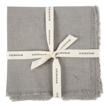 Load image into Gallery viewer, SOLID LINEN NAPKINS, DOVE, SET OF 4 Sir|Madam 
