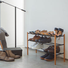 Load image into Gallery viewer, Expandable Shoe Rack - Steel Shoe Rack Yamazaki Home 
