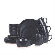 Load image into Gallery viewer, Jules Stoneware Dinnerware Set - Black Stoneware Stone + Lain 
