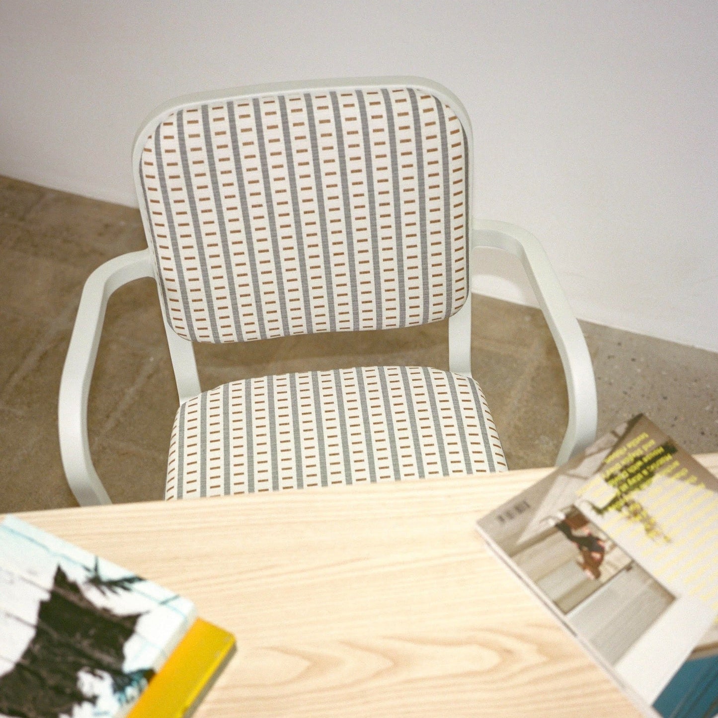 White Officer Chair with Cream Mexidot - Afternoon Light Exclusive OFFICE CHAIRS Emeco