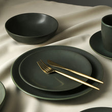 Load image into Gallery viewer, Grao Stoneware Dinnerware Set - Green Stoneware Stone + Lain 

