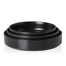 Load image into Gallery viewer, Celina Stoneware Serving Bowl - Black, Set of 3 Stoneware Stone + Lain 
