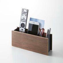 Load image into Gallery viewer, Organizer Caddy - Steel + Wood Remote Control &amp; Tablet Organizer Yamazaki Home 
