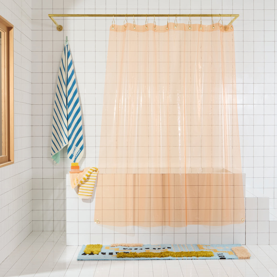 Sun Shower Curtain, Cloud Shower Curtains Quiet Town 