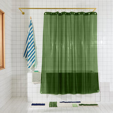 Load image into Gallery viewer, Sun Shower Curtain, Pine Shower Curtains Quiet Town 
