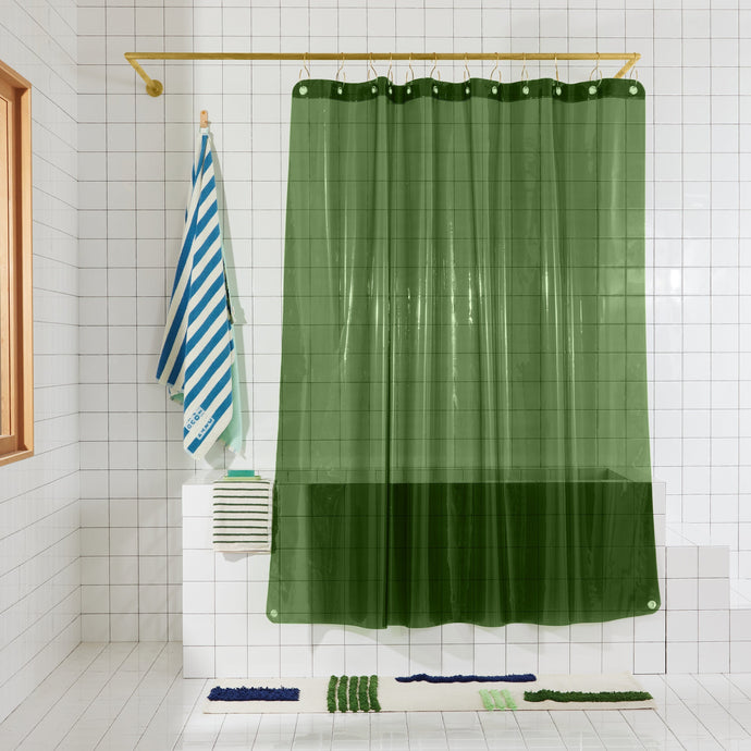 Sun Shower Curtain, Pine Shower Curtains Quiet Town 