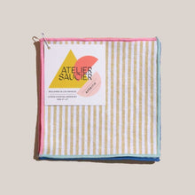 Load image into Gallery viewer, Carnival Stripe Cocktail Napkins, Set of 4 Napkins Atelier Saucier 
