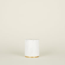 Load image into Gallery viewer, Simple Marble and Brass Utility Canister Utensil Holders Hawkins New York 
