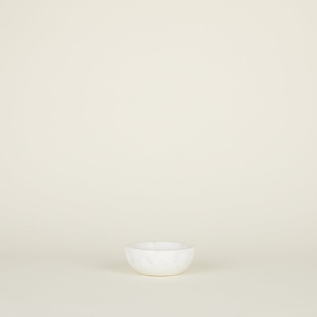 Simple Marble Bowl Serving Bowls Hawkins New York White Medium 