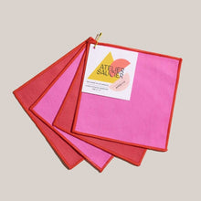 Load image into Gallery viewer, Lollipop Twill Cocktail Napkins, Set of 4 Napkins Atelier Saucier 
