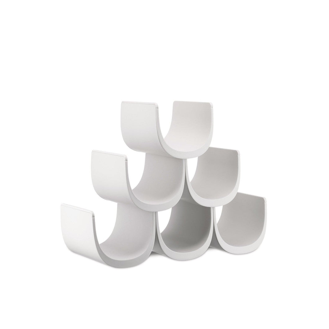 Noè Bottle Holder Kitchen Shelves & Risers Alessi White 