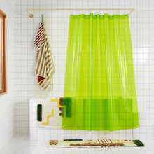 Load image into Gallery viewer, Sun Shower Curtain, Lime Shower Curtains Quiet Town 
