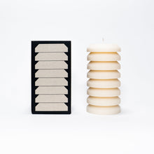 Load image into Gallery viewer, Woody Pillar Candle Candles Powered by People 
