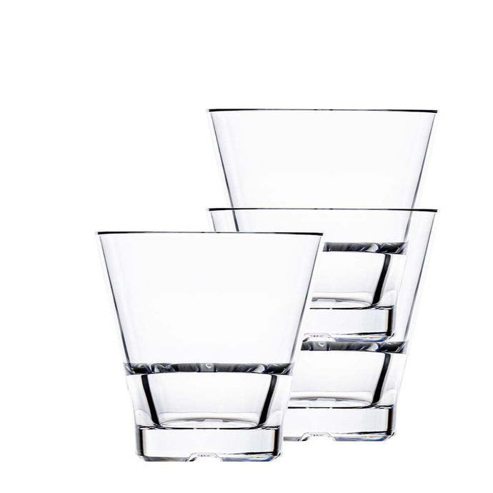 Club Stack Double Old Fashioned Glass - Set of 6 Outdoor Drinkware Bold Drinkware 