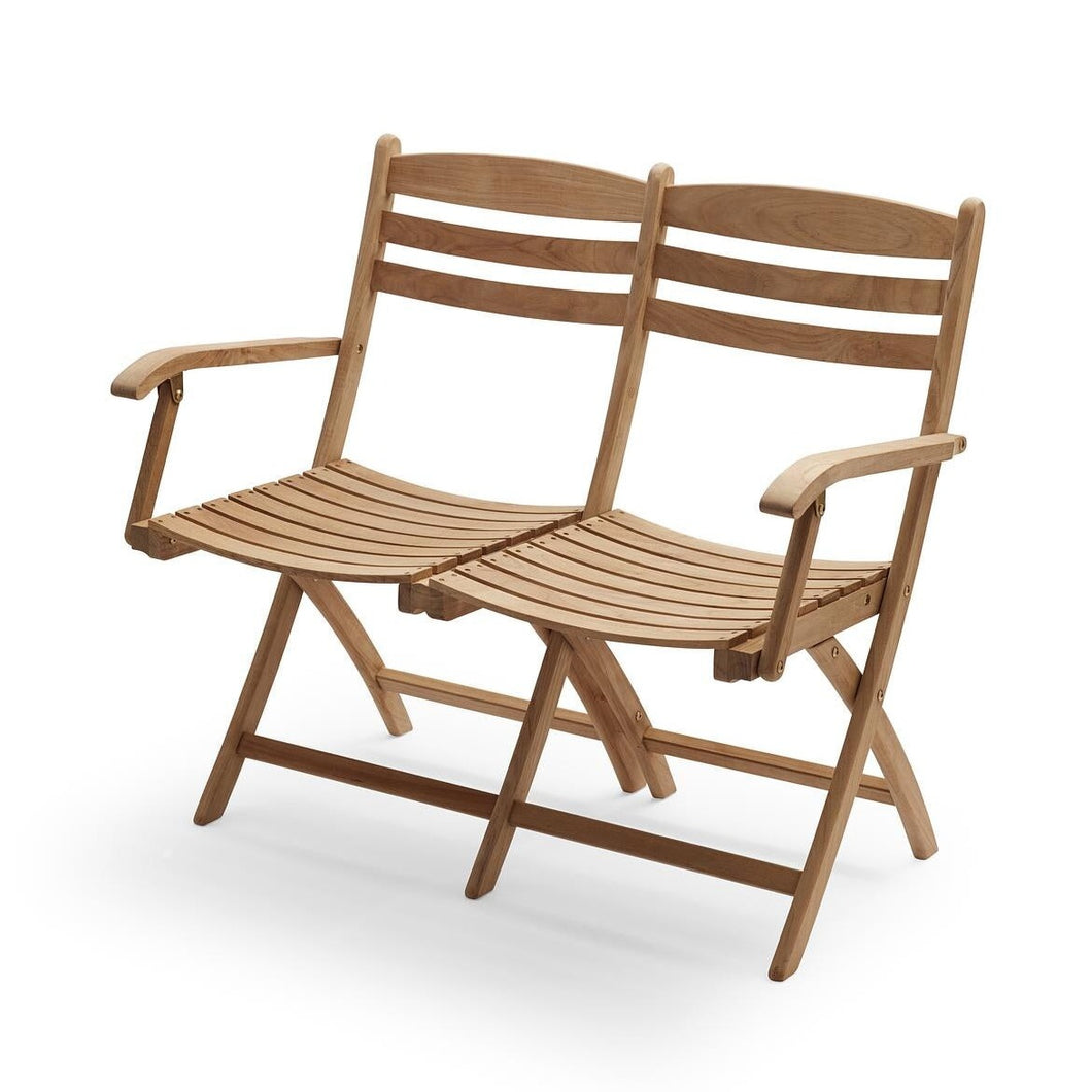 Selandia 2-Seater Outdoor Lounge Chairs Skagerak by Fritz Hansen 