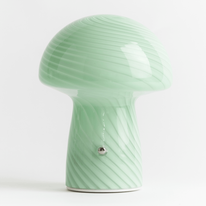 Portable Mini Glass Mushroom Lamp, Green lighting Humber 