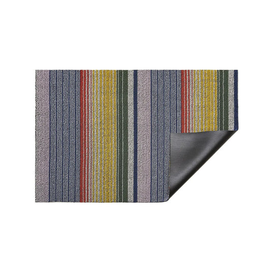 Pop Stripe Shag Mat Area Rugs Chilewich Multi 18"x28" 