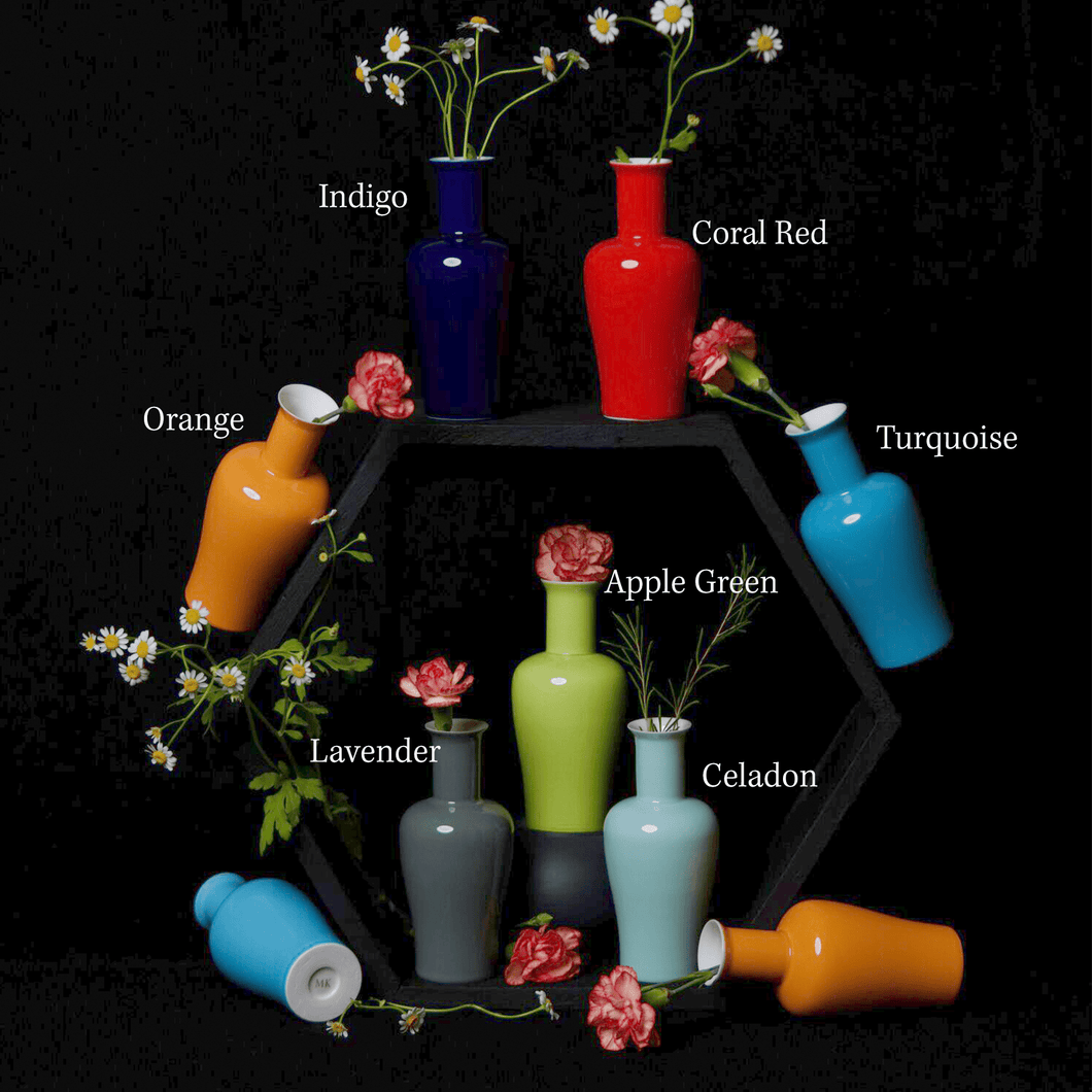 Glossy Mini Vase, Shape 3 Vases Middle Kingdom Turquoise 