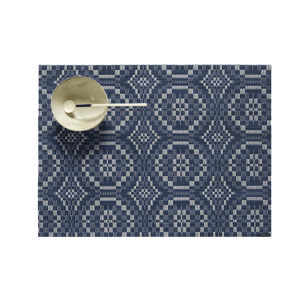 Overshot Placemat Placemats Chilewich Denim 