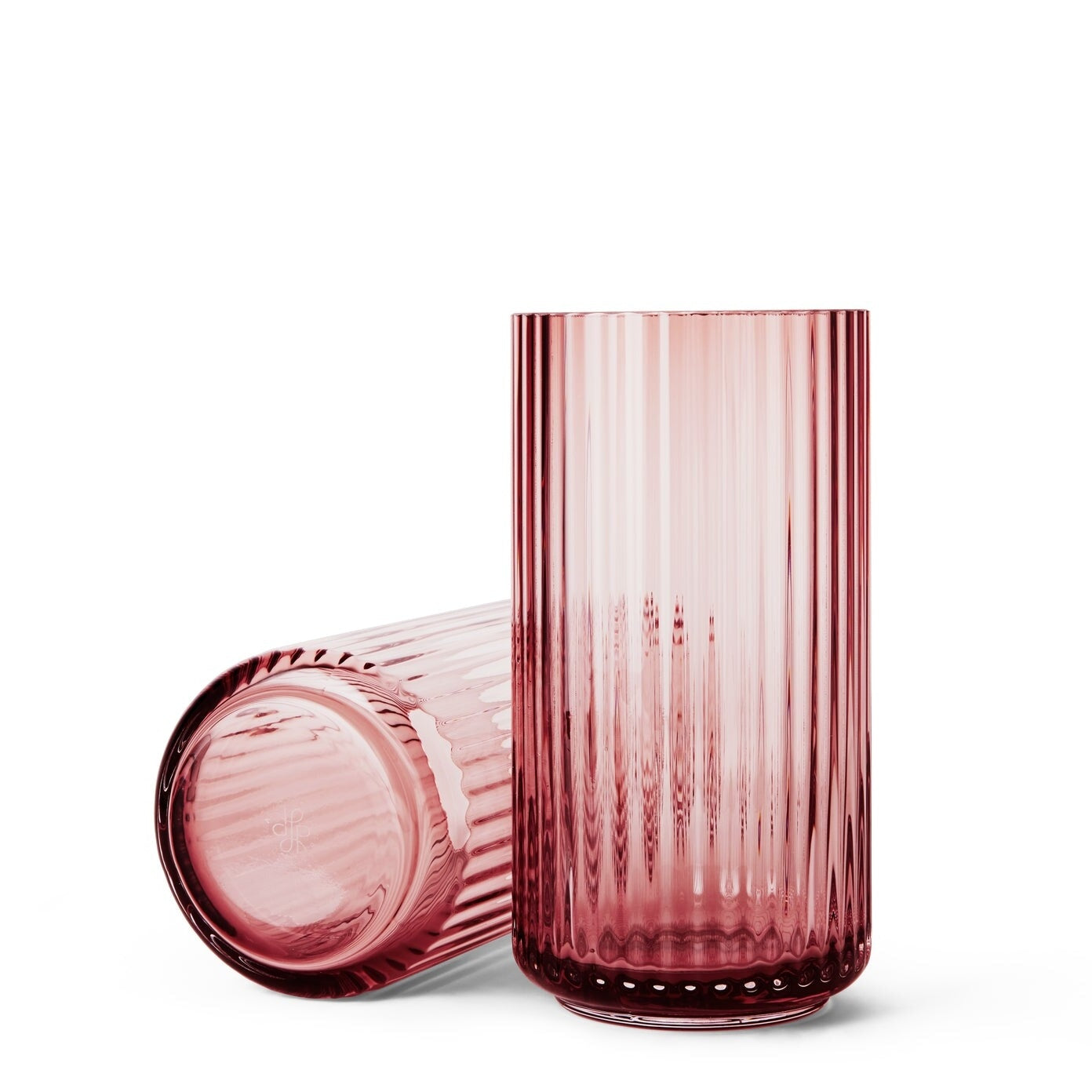 Lyngby Vase, Glass Vases Lyngby Burgundy 8.1