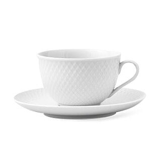 Rhombe Tea Cup With Matching Saucer Mugs Lyngby 