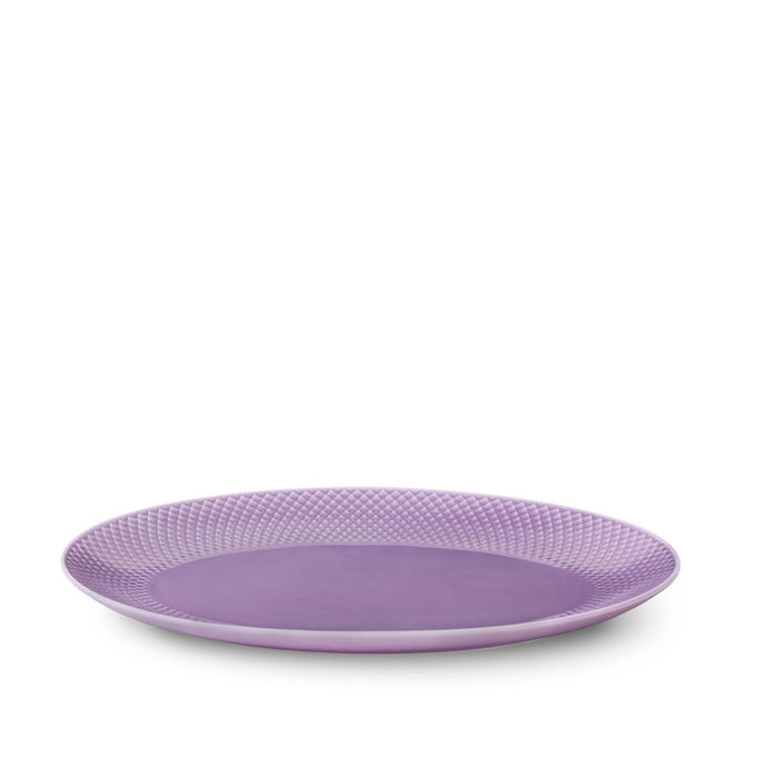 Rhombe Color Oval Serving Dish Serving Platters Lyngby Purple W: 13.8