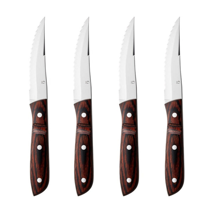 Old Farmer Steak knife XL, Set of 4 Knives Gense Classic - Steel / Rosewood 