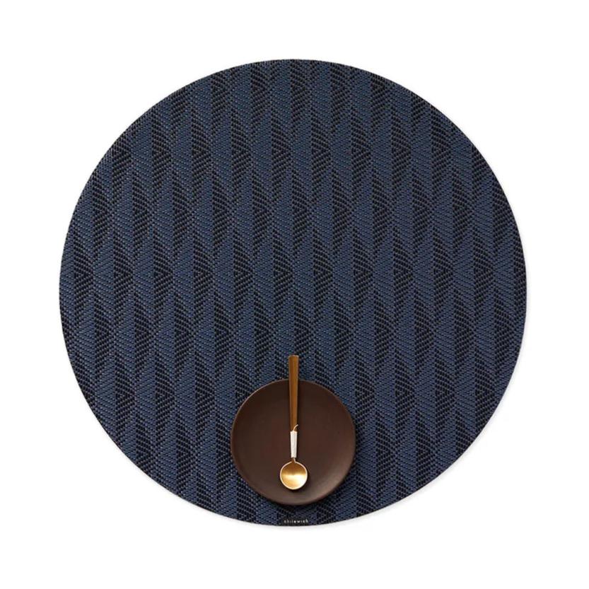 Arrow Placemat Placemats Chilewich Sapphire Round 