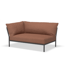 Load image into Gallery viewer, Level 2 Corner Outdoor Lounge Chairs Houe Rust Dark Grey Left
