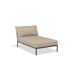 Load image into Gallery viewer, Level 2 Chaiselong Outdoor Lounge Chairs Houe Papyrus Dark Grey 
