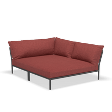 Load image into Gallery viewer, Level 2 Cozy Corner Outdoor Lounge Chairs Houe Scarlet Dark Grey Right
