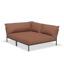 Load image into Gallery viewer, Level 2 Cozy Corner Outdoor Lounge Chairs Houe Rust Dark Grey Right
